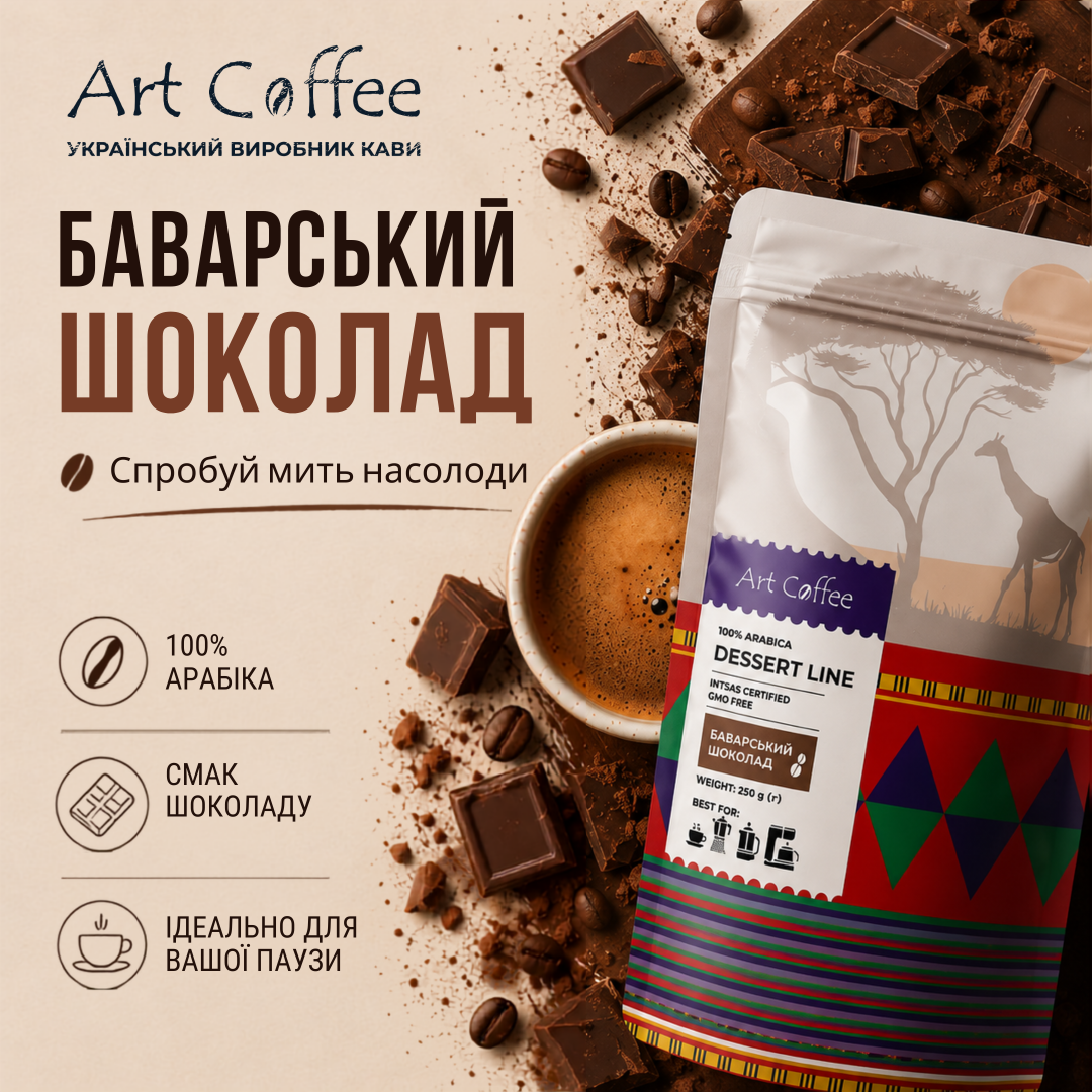 Ароматизована кава Баварський шоколад – Art Coffee