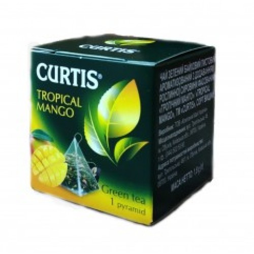 Зелений чай Curtis манго в пирамідках 12шт