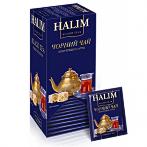 Чорний чай Halim в сашетах 25шт