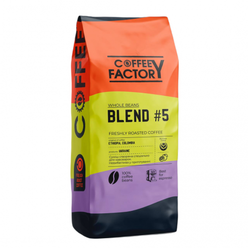 Кава в зернах Coffee Factory Blend 5 1 кг