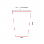 Стакан картонний 340 мл Art Coffee 50 шт