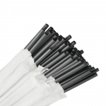 Трубочка Фреш чорна в індивідуальній упаковці 21см 100шт